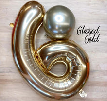 Load image into Gallery viewer, 55440 Ellie's Glazed Gold Number "3" 32in