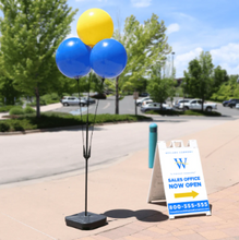 Load image into Gallery viewer, BalloonBobber® 3-Balloon Cluster Pole Kit with Weighted Base