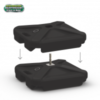 Load image into Gallery viewer, Reusable 5-Balloon Cluster Pole Kit with Weighted Base Double Stand