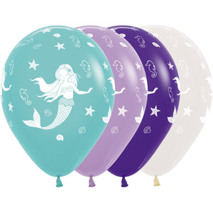 150680 Mermaid & Crystal Assortment 11" Round (50ct)