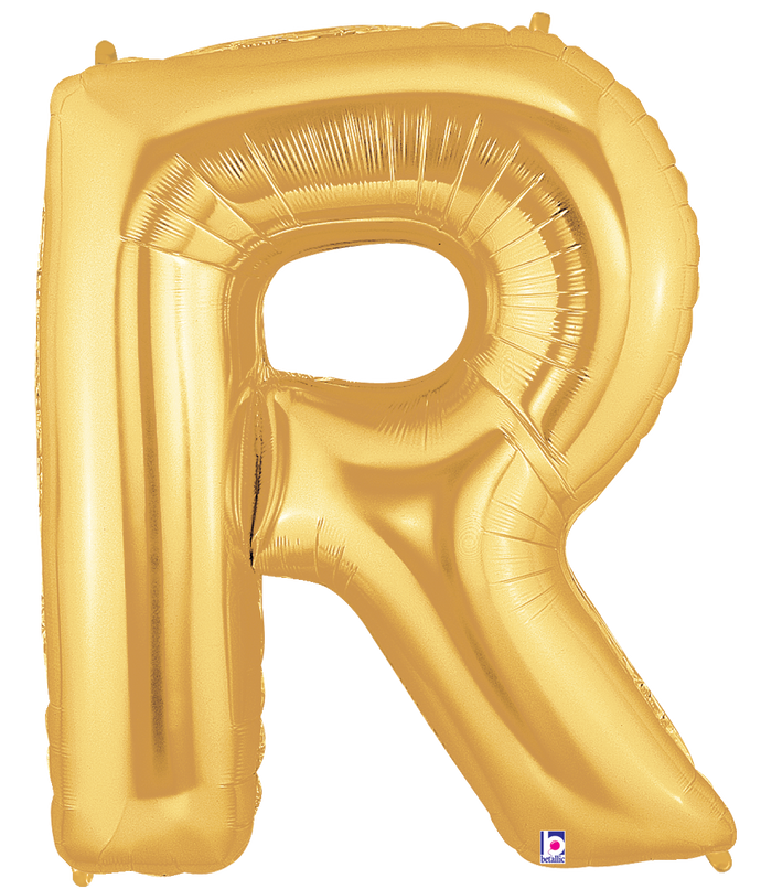 15918GP Megaloons® Letter R Gold