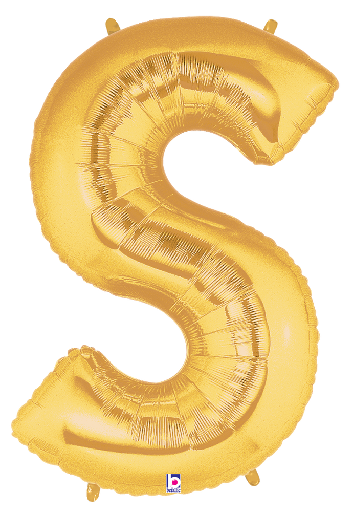 15919GP Megaloons® Letter S Gold