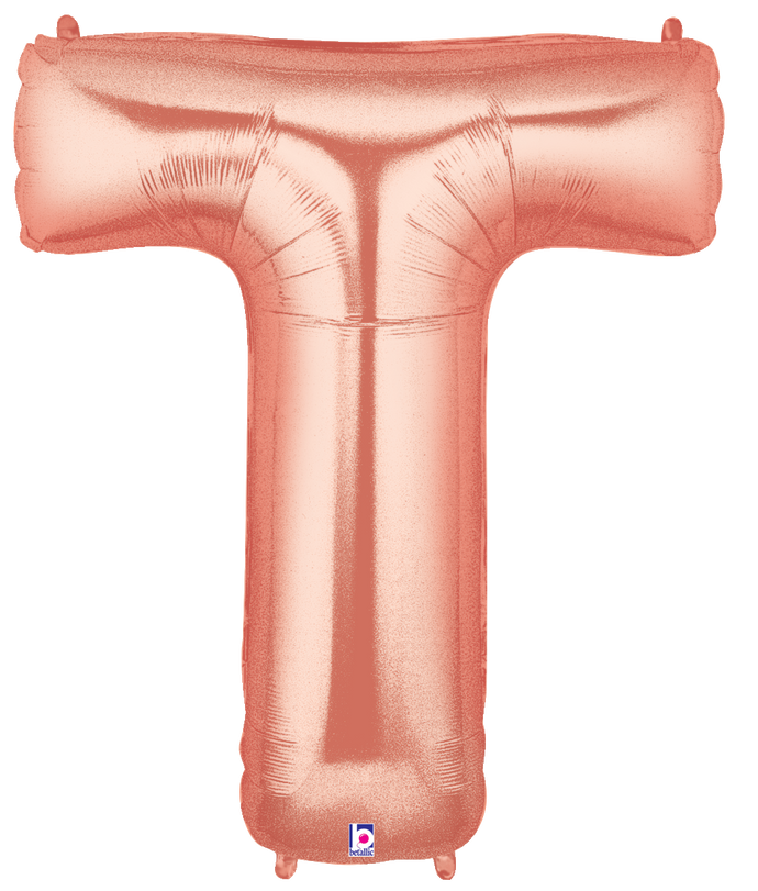 15920RGP Megaloons® Letter T Rose Gold