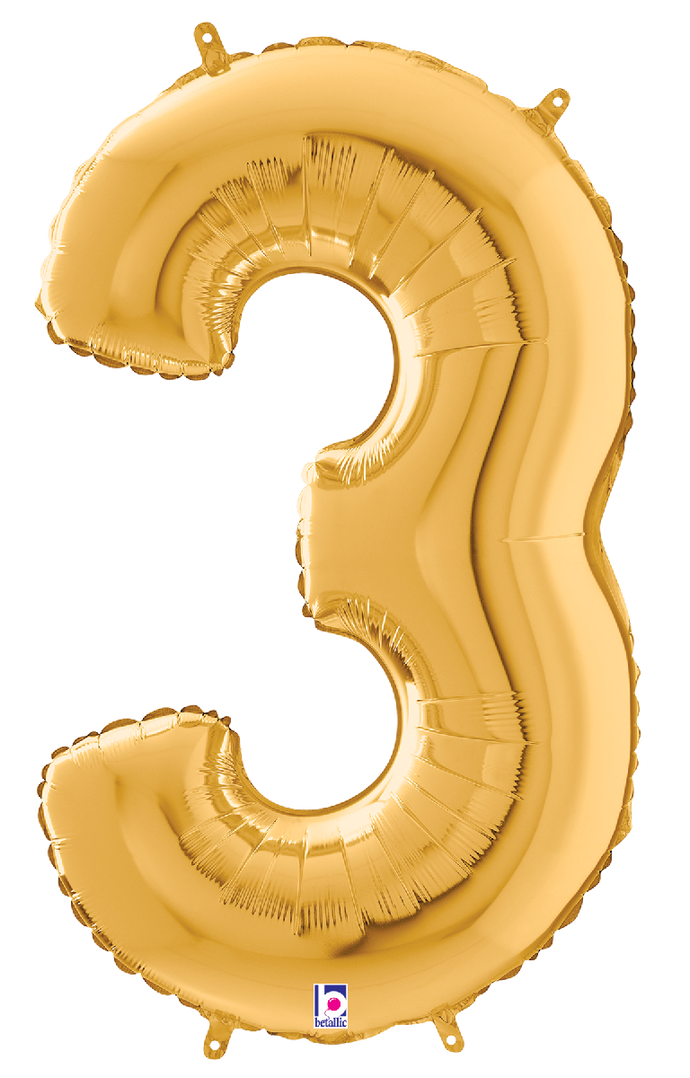 18843GP Number 3 Gold 28