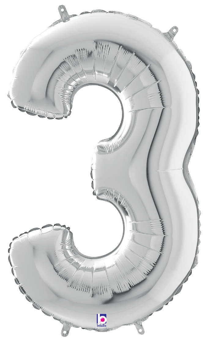 18843SP Number 3 Silver 28