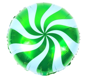 18" Green Candy Swirl