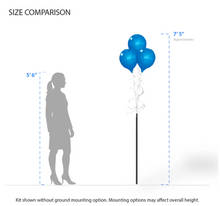 Load image into Gallery viewer, PermaShine® 3-Balloon Bouquet Long Pole Kit
