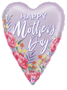 25435 Satin Floral Mother's Day Heart