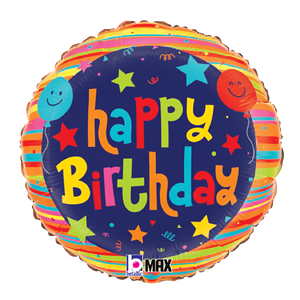 22357 Birthday Balloons and Stars