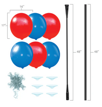 Load image into Gallery viewer, BalloonBobber® 6-Balloon Cluster Pole Kit with Weighted Base
