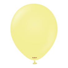 Load image into Gallery viewer, K67352 Kalisan Pastel Matte Macaron Yellow 5" Round (50ct)
