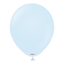Load image into Gallery viewer, K68023 Kalisan Pastel Matte Macaron Baby Blue 5" Round (50ct)
