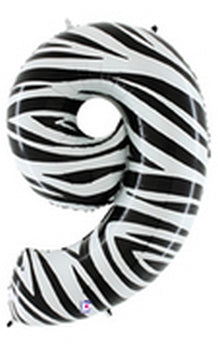 35849 Zebra Megaloon® Number 9