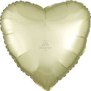 39902 Satin Luxe Pastel Yellow Heart