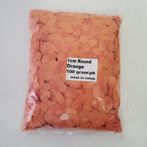 Round Tissue Paper Confetti - Orange