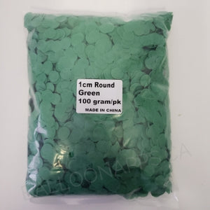 Round Tissue Paper Confetti - Green