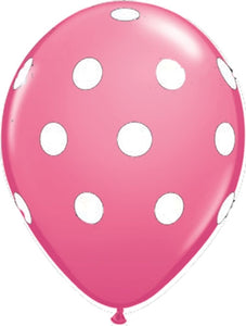 304525 Rose Big Polka Dots 11" Round