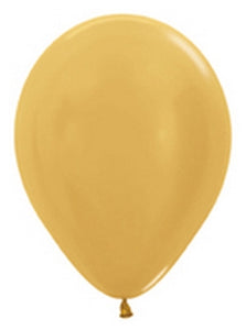 51082 Metallic Gold 5" Round (100ct)