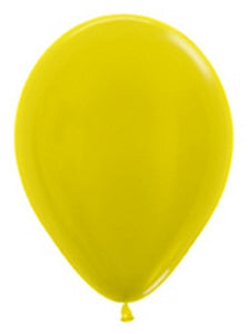 53085 Metallic Yellow 11" Round (100ct)