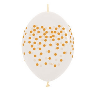 54277 Gold Confetti 12" LINK-O-LOON® (50ct)