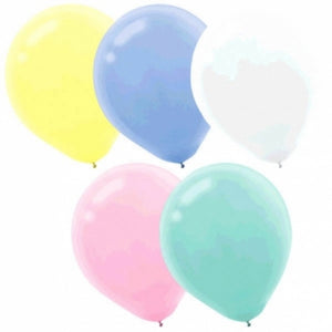 113100-99 Econo Pearl Pastel Assortment 11-12" Round (72ct)