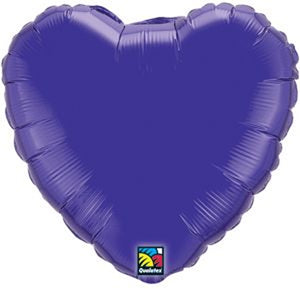 24155 9" Heart - Purple