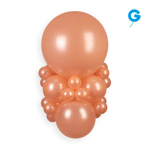 056112 Gemar Metallic Peach 5" Round (100ct)