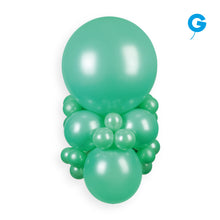 Load image into Gallery viewer, 119404 Gemar Metallic Mint Green 11-12&quot; Round (50ct)
