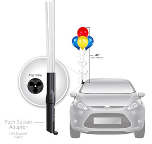 PermaShine® 4-Balloon Bouquet Adjustable Car Window Kit