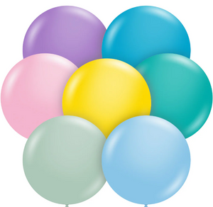 17020 Tuftex Pastel Asssortment 17" Round (50ct)