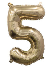 Load image into Gallery viewer, 55442 Ellie&#39;s Glazed Gold Number &quot;5&quot; 32in
