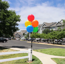 Load image into Gallery viewer, BalloonBobber® 5-Balloon Cluster Pole Kit with Brackets with Screws &amp; Bands
