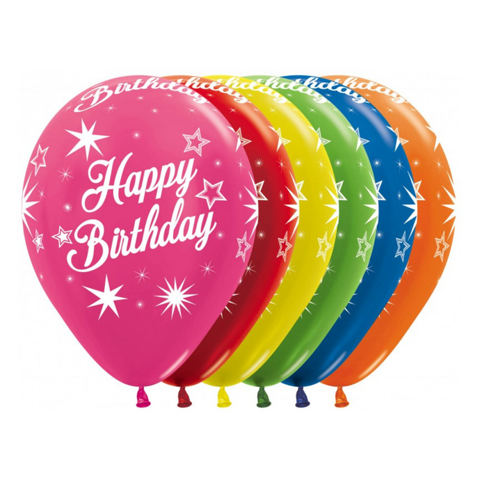133379 Happy Birthday Sparkles Metallic Assortment 11