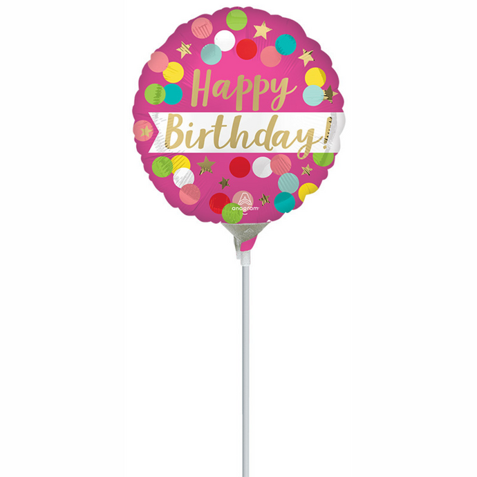 45900 Happy Birthday Pink Confetti