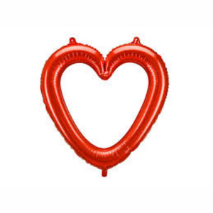 FB207P Heart Frame - Red