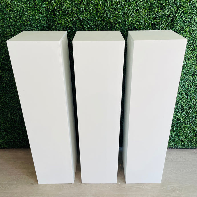 Set of 3 Square Plinth Rental