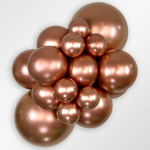 51147 Reflex Rose Gold 5" Round (100ct)