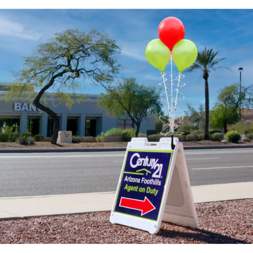 PermaShine® 3-Balloon Bouquet A-Frame Bracket Kit - Sign not included
