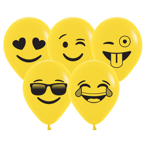 51317 Emoji Assortment 5" Round (100ct)