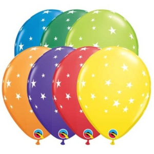 48474 Carnival Assorted Contempo Stars 5" Round (100ct)