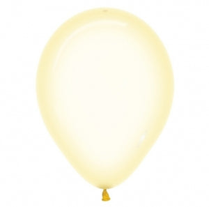 53192 Crystal Pastel Yellow 11" Round (100ct)