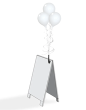 Load image into Gallery viewer, PermaShine® 3-Balloon Bouquet A-Frame Bracket Kit - Sign not included
