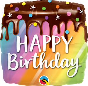 10485 Birthday Rainbow Drip Cake