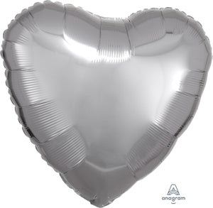 10576 Metallic Silver Heart