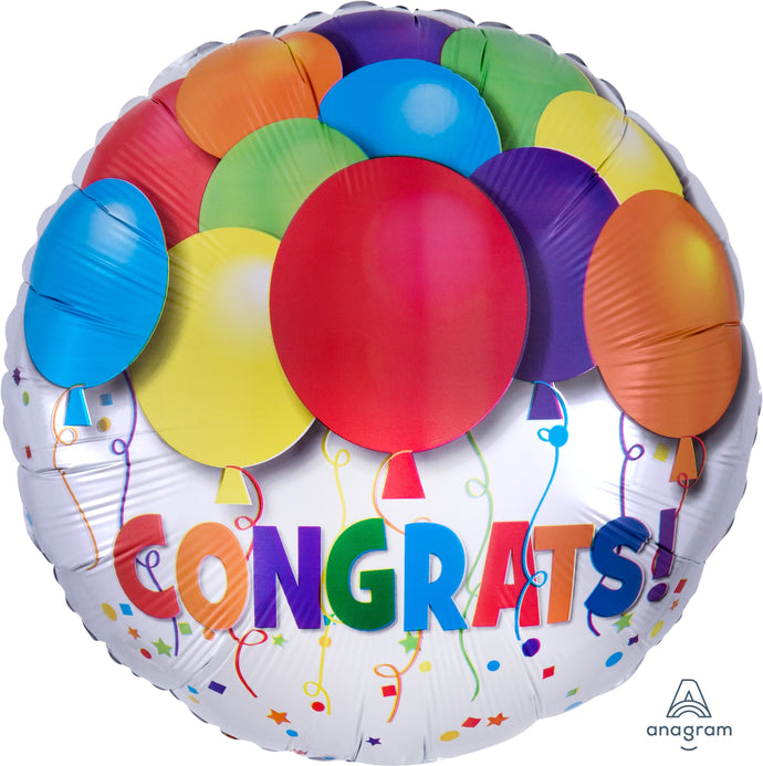 26758 Bold Congrats Balloons, Bulk