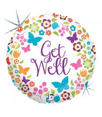 32154 Butterflies & Flowers Get Well