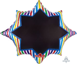 32524 Multi-Stripe Burst Black Board