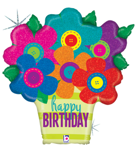 35560 Birthday Button Flowers