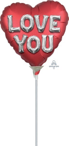 38799 Satin Love You Balloon Letters