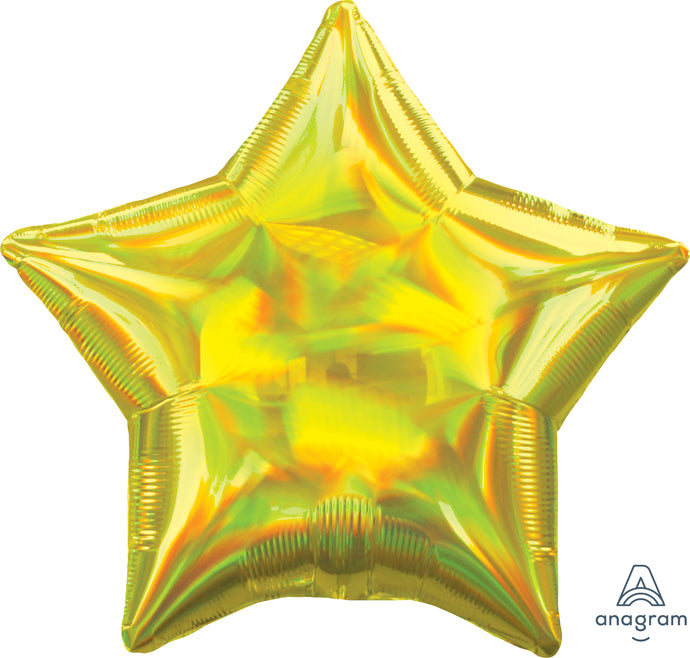39266 Iridescent Yellow Star
